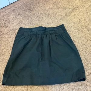 Banana Republic Black Cotton A Line Skirt Size 8